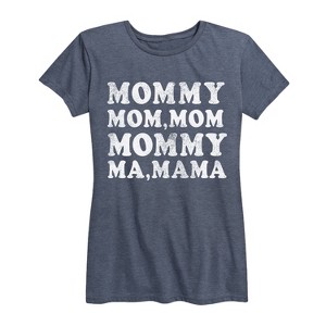 Women's - Instant Message - Mom Repeat Short Sleeve Graphic T-Shirt - 1 of 4