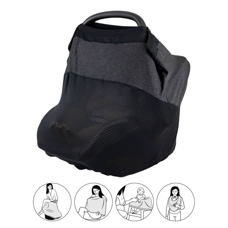 Boppy 4 and More Multi-use Cover Charcoal, 1 of 8