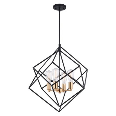 Vaxcel Rad 4 - Light Pendant in  Black