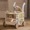 ROBOTIME Baby Walker, Walking Activity Center Push Toys with Safety Brake, Baby Push Walker for Babies Learning to Walk, Beige, 12.4"*14.57"*19.69" - 3 of 4