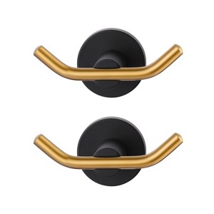 WOWOW Double Robe Hook 304 Stainless Steel in Brushed Nickel - 1 of 4