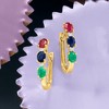 Ross-Simons 1.30 ct. t.w. Multi-Gem Drop Earrings in 14kt Yellow Gold - 4 of 4