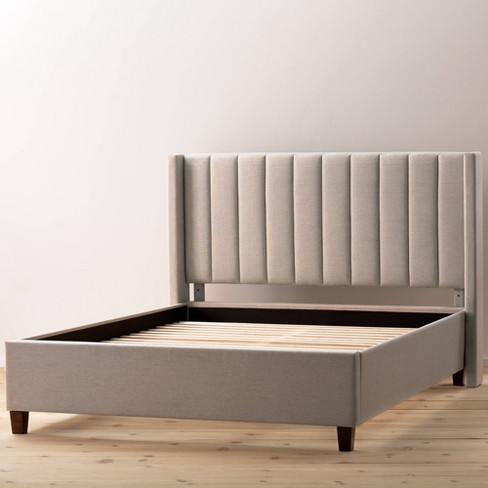 Upholstered store channel bed