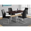 Sapphtopaz Dining Table Kitchen Table Modern Distressed Solid Wood Metal Open Frame Table for Kitchen, Dining Room - 2 of 4