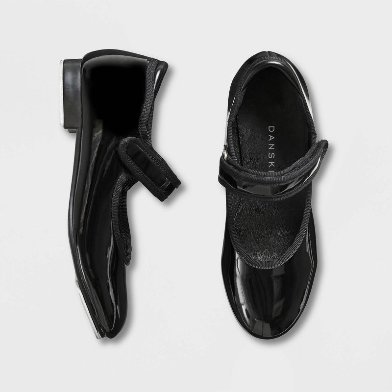 Danskin Girls' Tap Dance Shoes - Black, 2 of 8