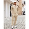 COOFANDY Men's Tracksuit 2 Piece Quarter Zip Polo Athletic Sweatsuits Casual Running Jogging Sport Suit Sets - 4 of 4
