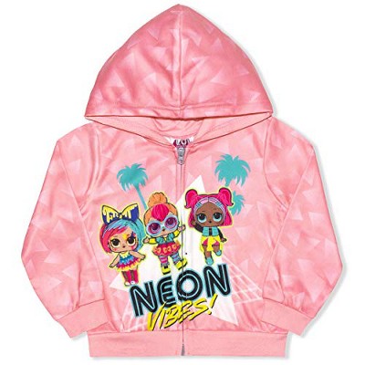 Girl's Lol Surprise Zip Up Fashion Hoodie Jacket For Kids : Target
