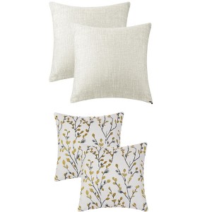 REGALWOVEN 4 Pcs Soft Cozy Throw Pillow Covers for Home Decor 18" x 18" - 1 of 4