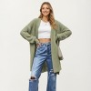Anna-Kaci Women's Open Front Knit Cardigan with Relaxed Fit and Textured Detailing - 2 of 4