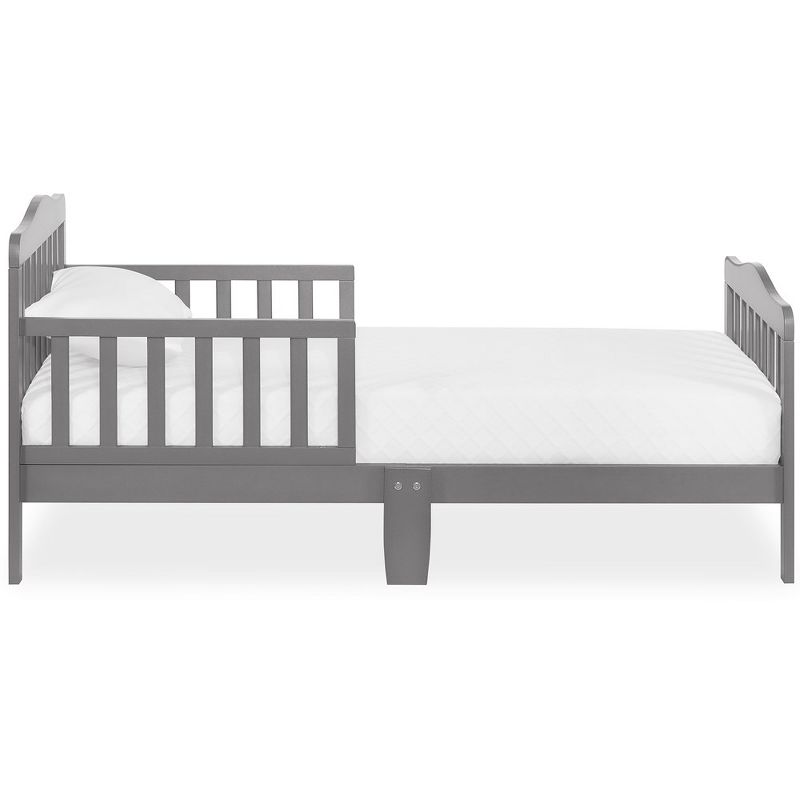 Dream On Me JPMA Certified  Memphis Classic Design Toddler Bed in Steel Gray, 6 of 10