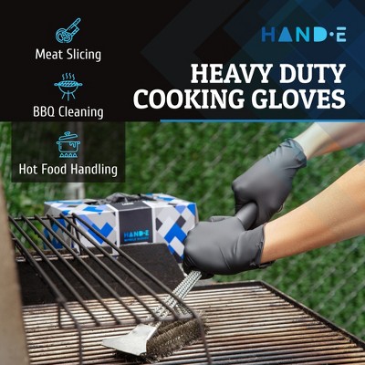 Hand-E Disposable Nitrile Medical Exam Gloves, Black, 100 Count - 5 Mil Thick, Subtle Box, Perfect for Kitchens, Tattoo Parlors & Medical Use, 2 of 6