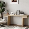 Okak 66IN Minimalist Console Table with Wood Veneering, Extra Wide Entryway Table with Thick Tabletop, Accent Table for Hallway, Living Room - 3 of 4