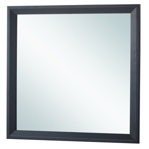 GlasFlength Decorative Wall Mirrors Contemporary Framed Mirror with Sleek Clean Simple Design for Modern Living Room, Black, 36"*2"*36" - 1 of 4