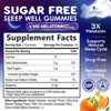 Melatonin Sleep Gummies Sugar Free, 6 mg Natural Melatonin Sleep Adults, Extra Strength Sleep Gummy Supplements - 60 Gummies By Nature's Nutrition - 2 of 4
