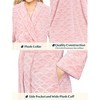 PAVILIA Short Robes for Women, Plush Soft Bathrobe Womens Lightweight, Fluffy Fuzzy Robe Knee Length, Shower Spa - 4 of 4