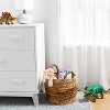 Large Natural Woven Round Basket - Threshold™: Off-White Decorative Blanket Basket, Abaca, Renewable Material - 2 of 3