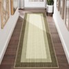Washable Modern Bordered Rug Non Slip Low Pile Rug Soft Throw Floor Cover Abstract Foldable Indoor Carpet for Living Room Bedroom Playroom Nursery - 3 of 4
