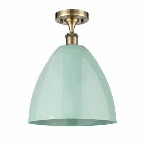 Plymouth Dome - 1 Light Semi-Flush Mount In Industrial Style-14.75 Inches Tall and 12 Inches Wide - 1 of 1