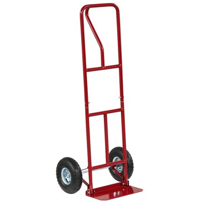 2 In 1 Foldable Hand Truck Dolly, 660lbs Capacity Heavy Duty Convertible Truck Dolly Cart Wheels Transport Moving Luggage Office Home Use