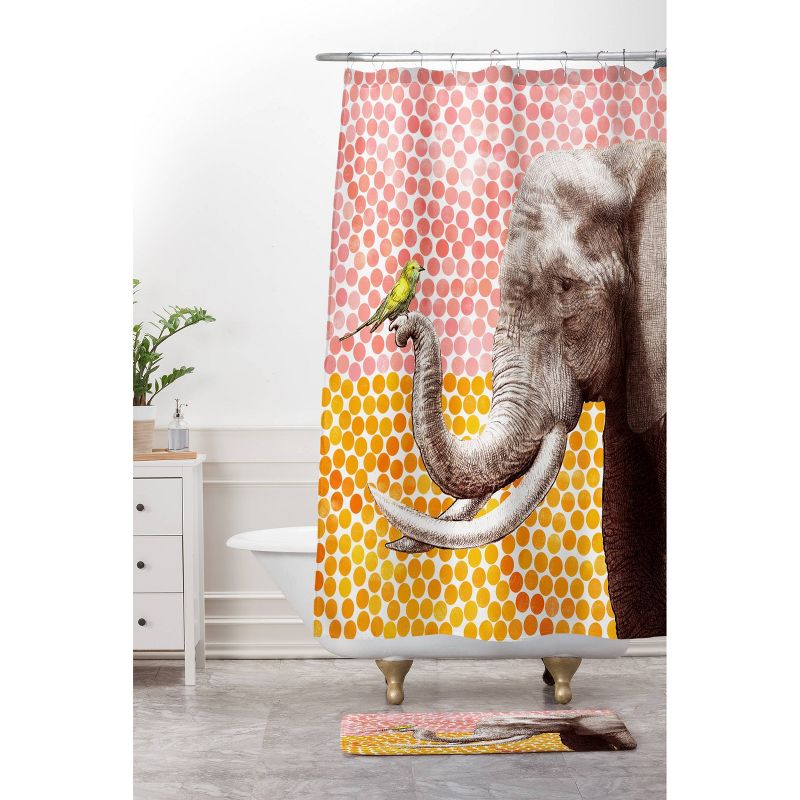 New Friends 2 Shower Curtain Orange - Deny Designs, 3 of 6