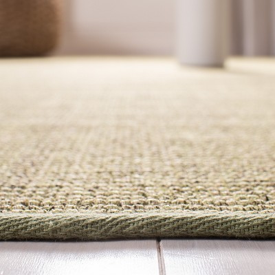 Hand-knotted Green Wool Runner Rug, 2'3" x 12'