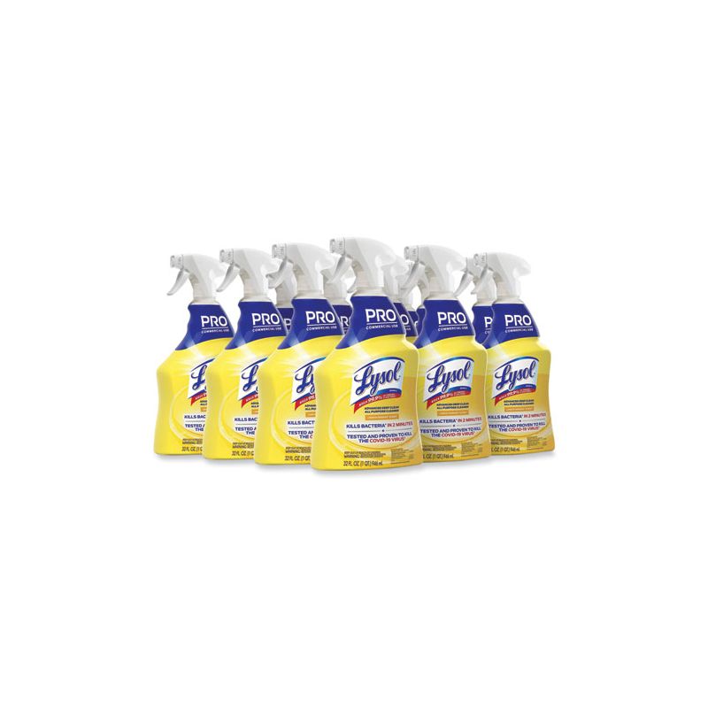 Professional LYSOL Brand Advanced Deep Clean All Purpose Cleaner, Lemon Breeze, 32 oz Trigger Spray Bottle, 2 of 8