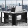 Costway L-Shaped Computer Desk, Corner Desk for Small Space, Home Office Writing Desk Laptop Workstation with 2-Tier Open Shelf - 3 of 4