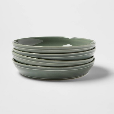 30oz 4pk Porcelain Courtland Dinner Bowls Green - Threshold™