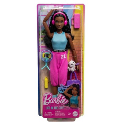 Barbie Brooklyn Roberts Doll Wearing Dance Outfit with Leg Warmers, Plus Kitten (Target Exclusive)