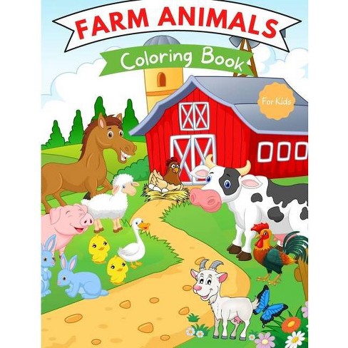 Download Farm Animals Coloring Book By Camelia Jacobs Paperback Target