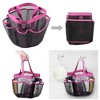 Aquaterior Yescom Portable Mesh Shower Caddy Tote 8 Pockets Bathroom Carry Bag /Black Opt - 3 of 4