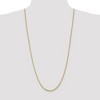 Black Bow Jewelry 2mm 10k Yellow Gold Solid Franco Chain Necklace - 2 of 4
