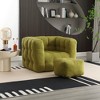 LIVAREEmlen Single chair comfortable seat, the seat is soft and comfortable, suitable for small living room space single sofa - 3 of 4