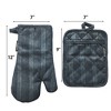 SharpChef Heat and Slip Resistant Neoprene Oven Mitt and Pot Holder Set, Soft Cotton Lining, Waterproof, BPA-Free - 4 of 4
