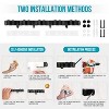 LunaLulinlk Broom Mop Holder Wall Mount with 5 Slots 4 Hooks Broom Hanger Self Adhesive Matte Steel Garage Rack - 4 of 4