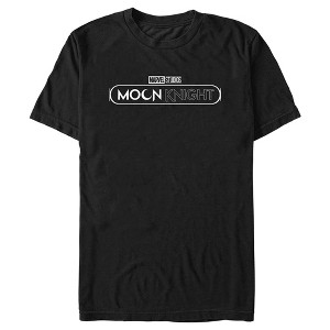 Men's Marvel: Moon Knight Black and White TV Show Logo T-Shirt - 1 of 4