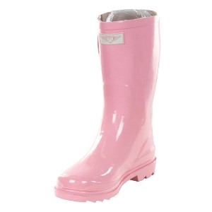 Forever Young Women's Mid-Calf Solid Color Rubber Rain Boots - 1 of 3