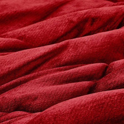 Twin Red/Black Reversible Down Alternative Microfiber Comforter Set