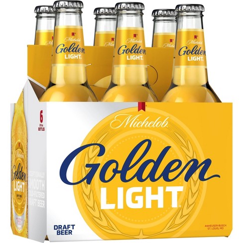 Michelob Golden Light Draft Beer 6pk 12 Fl Oz Bottles Target