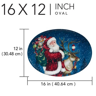 Certified International Santa's Secret Oval Serving Platter, 3 of 5