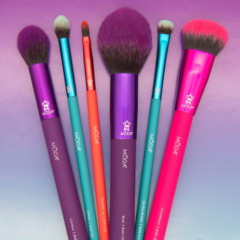 MODA Brush Complete 6pc Face Makeup Brush Set, 5 of 9