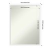 Amanti Art Incline Non-Beveled Wood Framed Bathroom Vanity Wall Mirror - 3 of 4