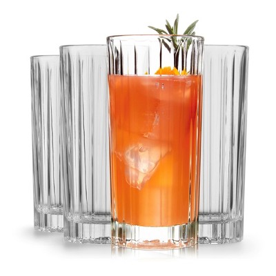 Libbey Flashback Tumbler Glasses, 16 ounce, Set of 4