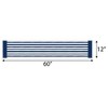 Big Dot of Happiness Navy Stripes - Petite Simple Party Paper Table Runner - 12 x 60 inches - 3 of 4