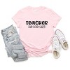 Simply Sage Market Teacher Live Love Learn Short Sleeve Tee - XS - Pink - 3 of 4