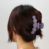 Unique Bargains Women's Plastic Hair Claws Clips Black Purple Green 3.94"x1.54"x1.77" 3Pcs - 2 of 4