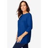 Jessica London Women's Plus Size Scallop Boatneck Tunic - 4 of 4