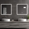 Dovelina Oversized Bathroom Vanity Mirror LED Square Anti-fog Wall Mirror with Backlit - 3 of 4