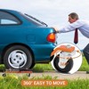 Garvee Car Wheel Dolly Set of 2/4, 1500LBS Capacity Car Dolly with Hydraulic Tire Jack for Vehicle Positioning for Truck RV Trailer, Orange - 4 of 4