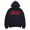 Jolly Varsity Arched Distressed - Women's Graphic Hoodie - 2 of 3